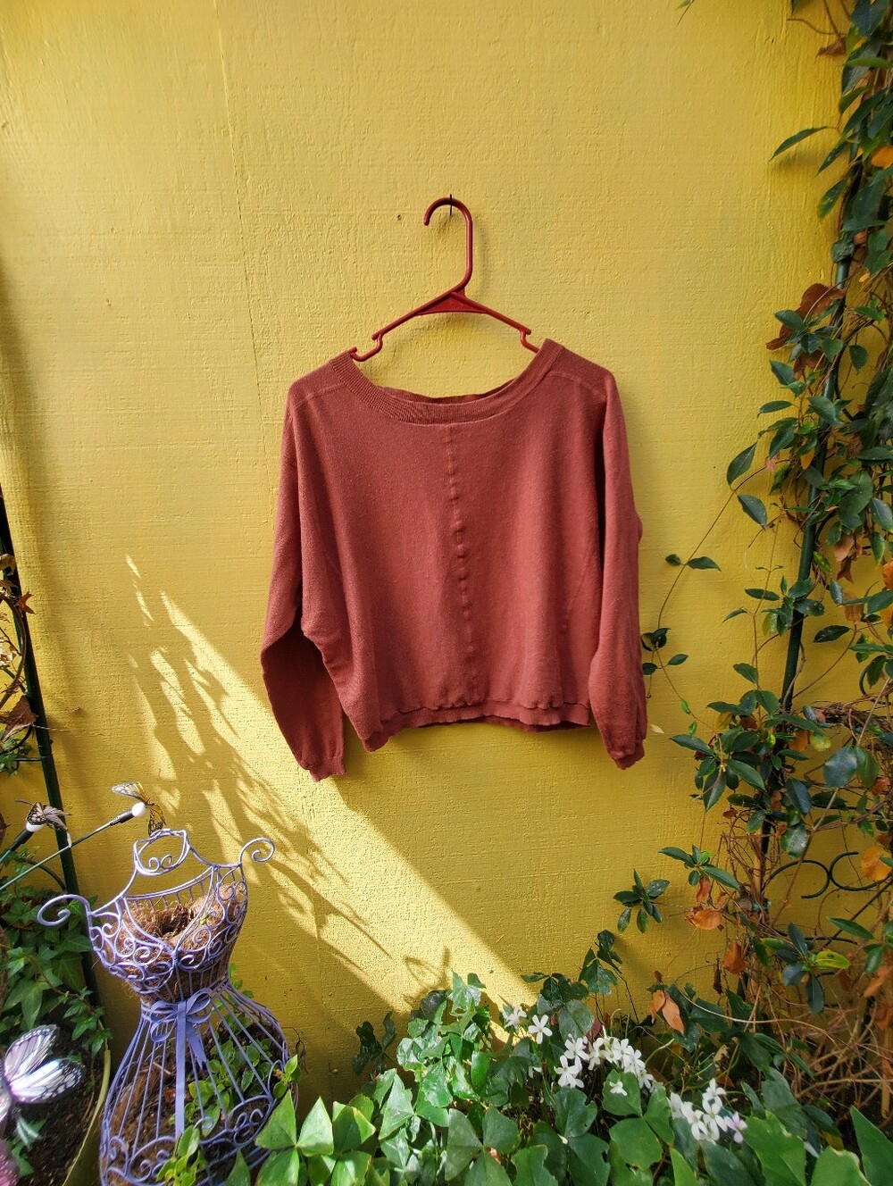 Rust Cropped Women's Sweater - Brand: Billabong